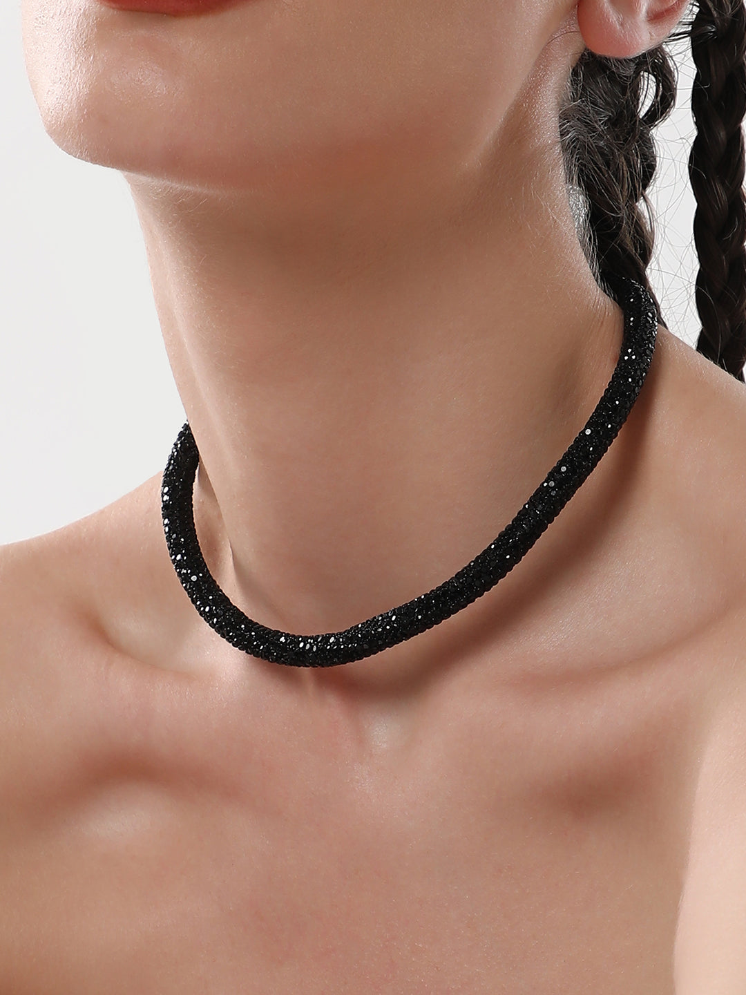 The Jingle Collar Necklace - Onyx Black-SOHINC6087