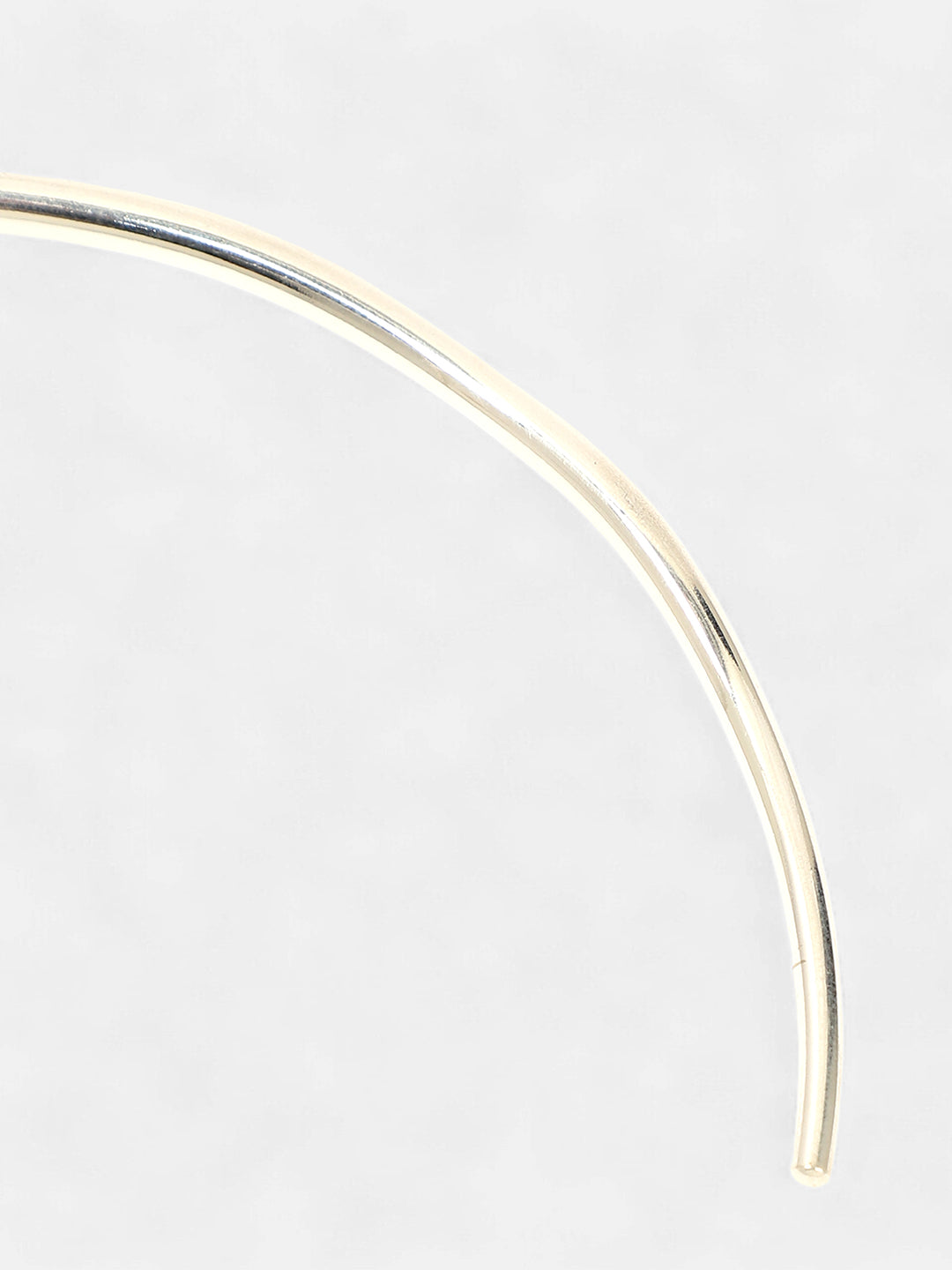 The Shackle Torque Necklace - Metallic Silver-SOHINC6091