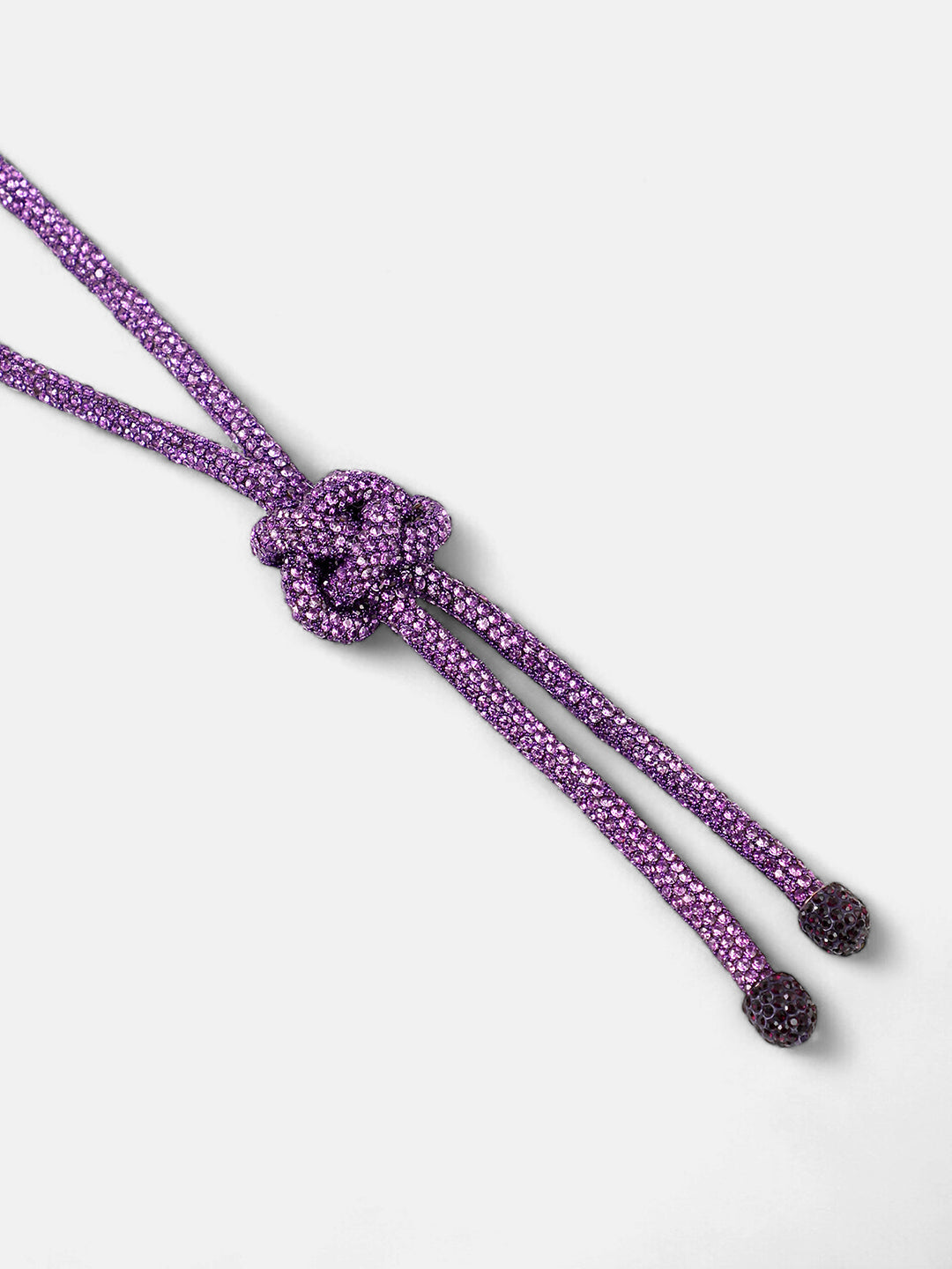 The Jingle Sautoir Necklace - Amerthyst Purple-SOHINC6141