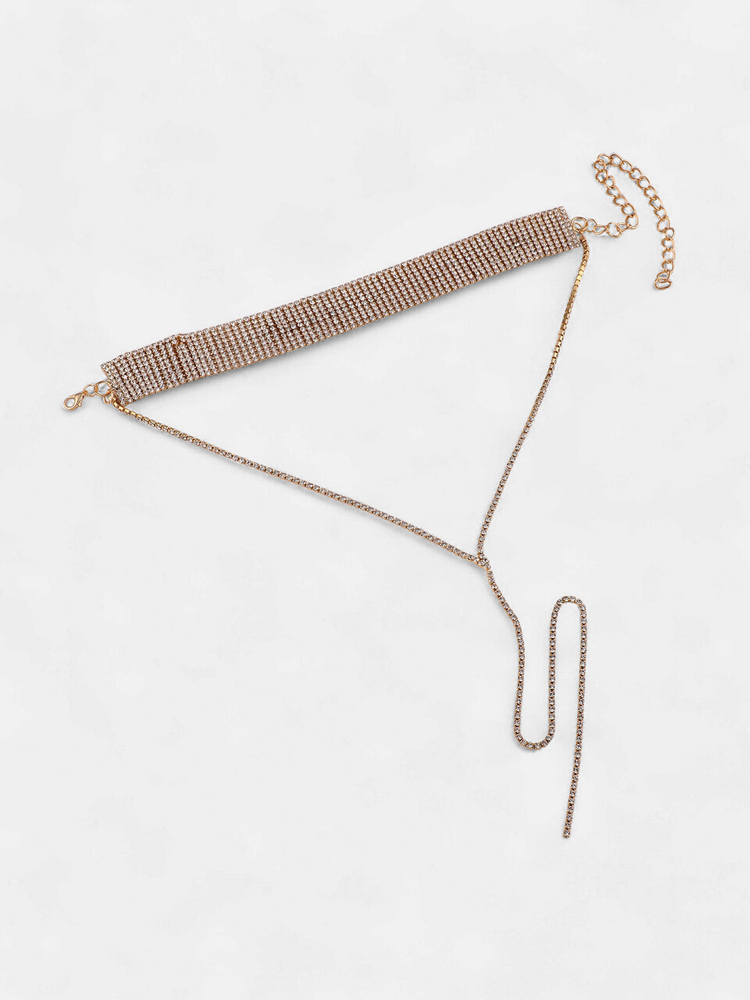 The Bijou Multi-Layer Necklace - Crystal Silver-SOHINC6205