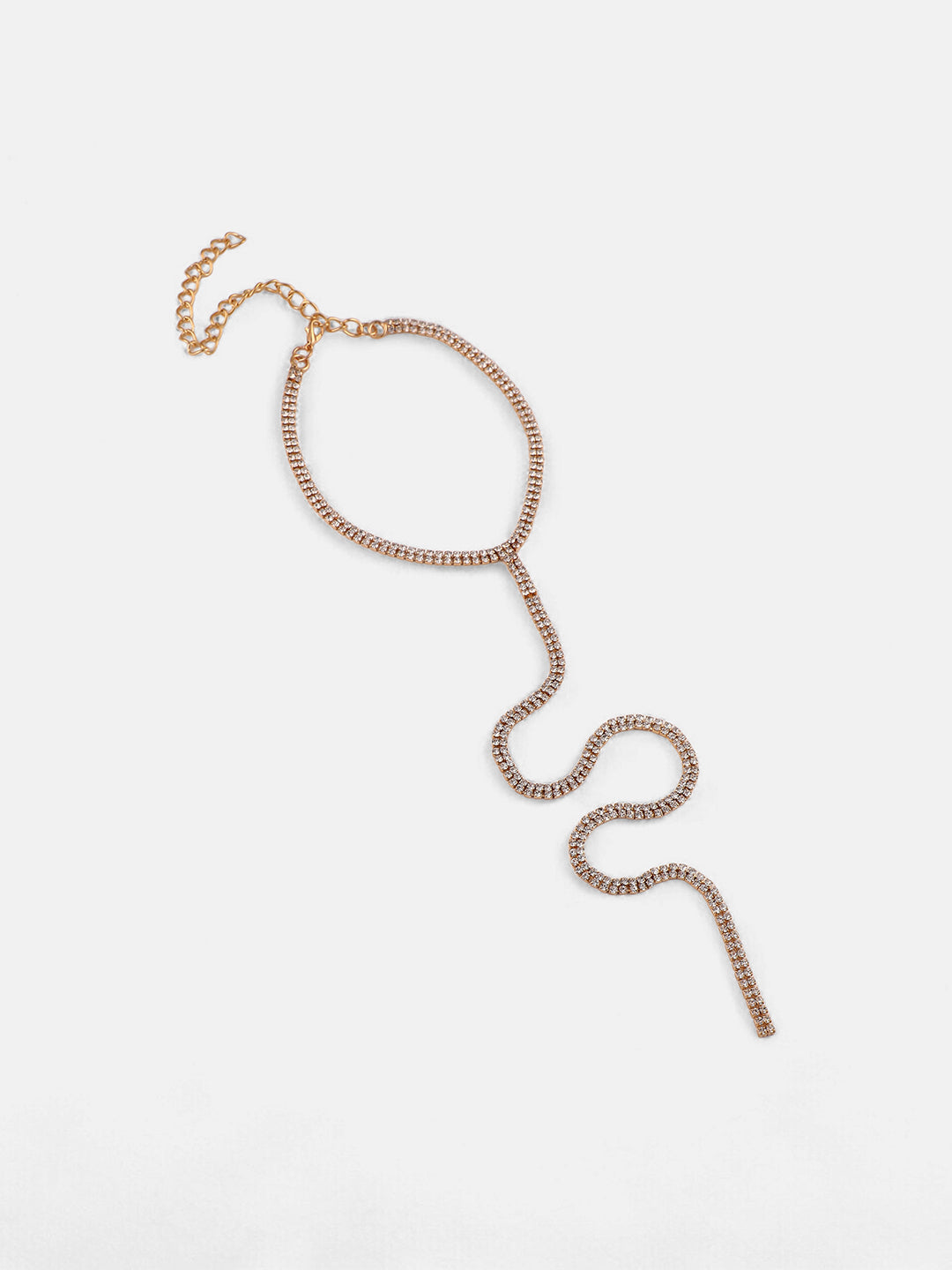 The Bijou Multi-Layer Lariat Necklace - Crystal Silver-SOHINC6207