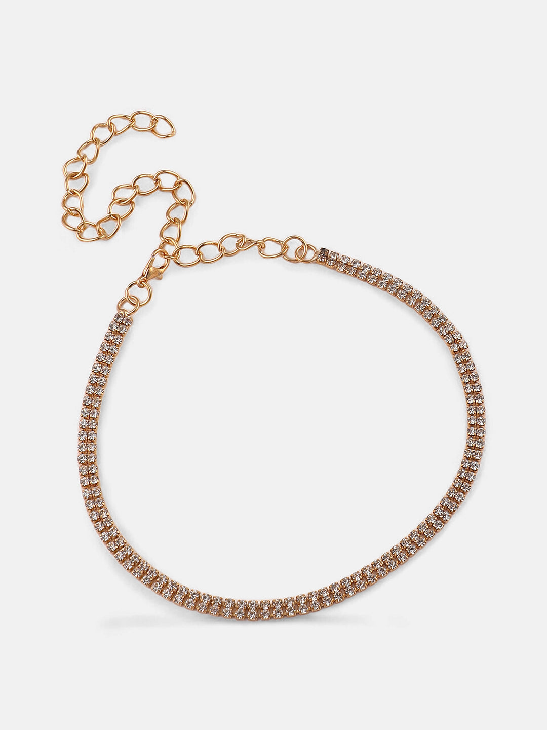 The Bijou Multi-Layer Lariat Necklace - Crystal Silver-SOHINC6207
