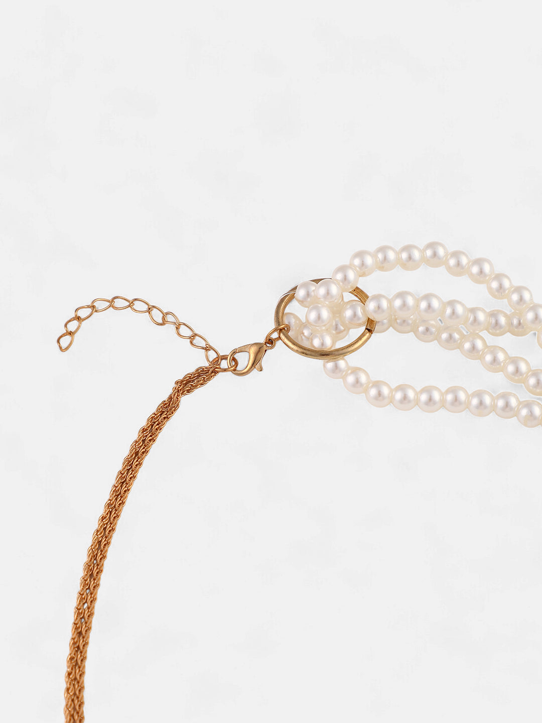 The Larissa Chain Necklace - Daisy White-SOHINC6212