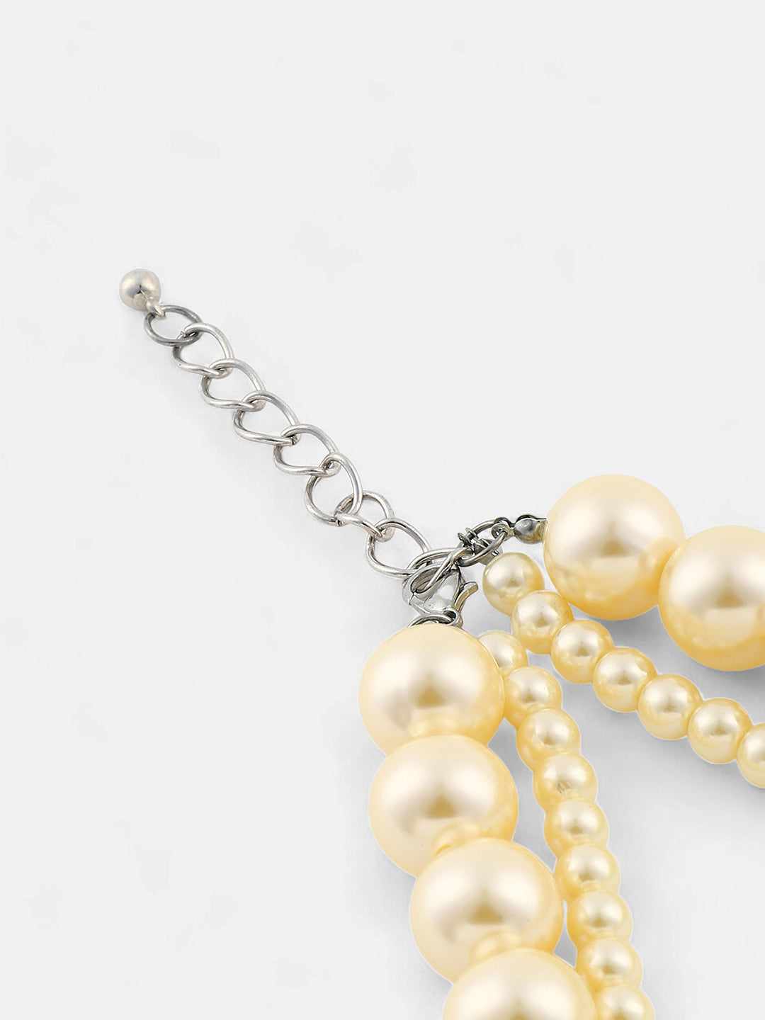 The Jackie Multi-Layer Necklace - Ivory White-SOHINC6233