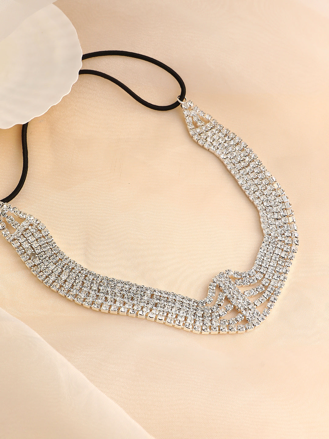 The Bijou Collar Necklace - Crystal Silver-SOHINC6235
