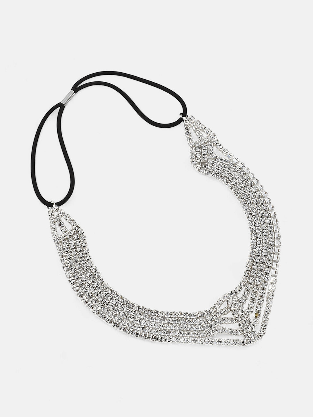 The Bijou Collar Necklace - Crystal Silver-SOHINC6235