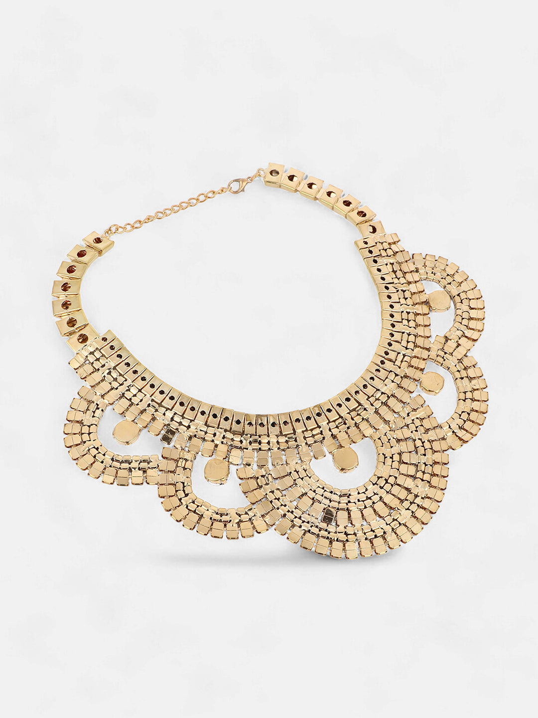 The Corona Statement Necklace - Sapphire Blue-SOHINC6247