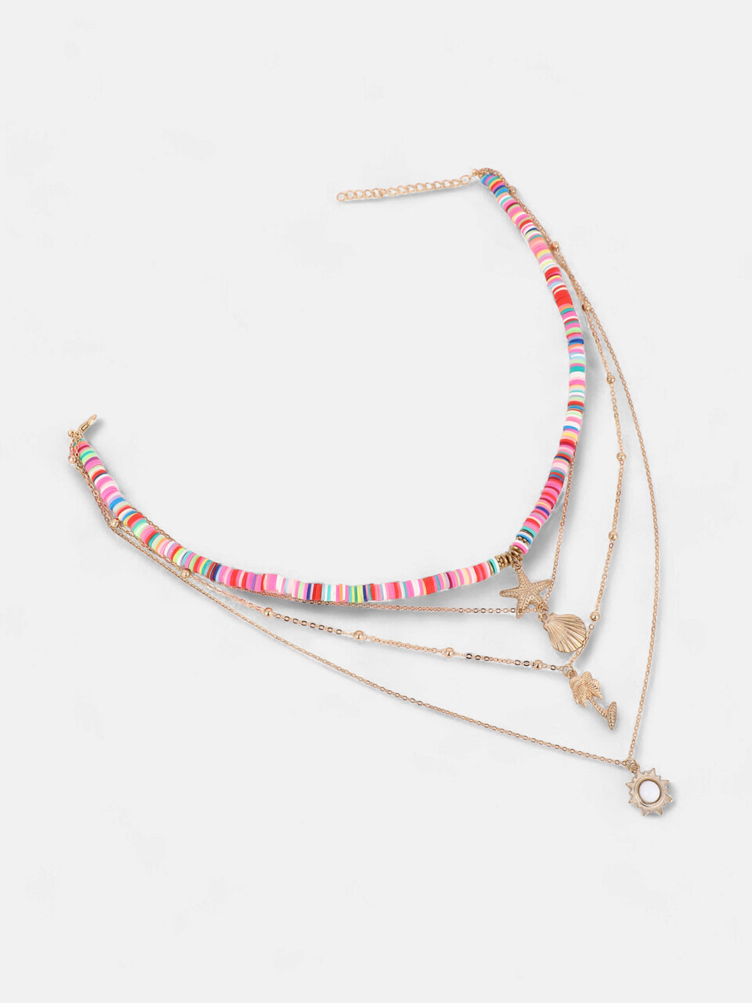 The Aruba Multi-Layer Necklace - Multicolour-SOHINC6254