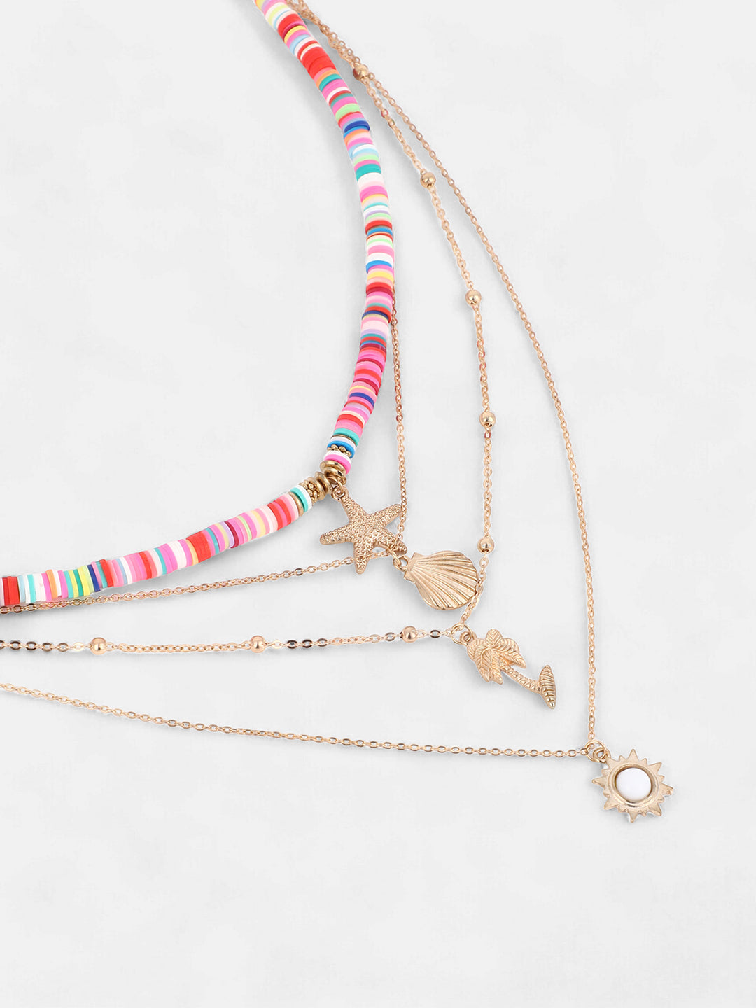 The Aruba Multi-Layer Necklace - Multicolour-SOHINC6254