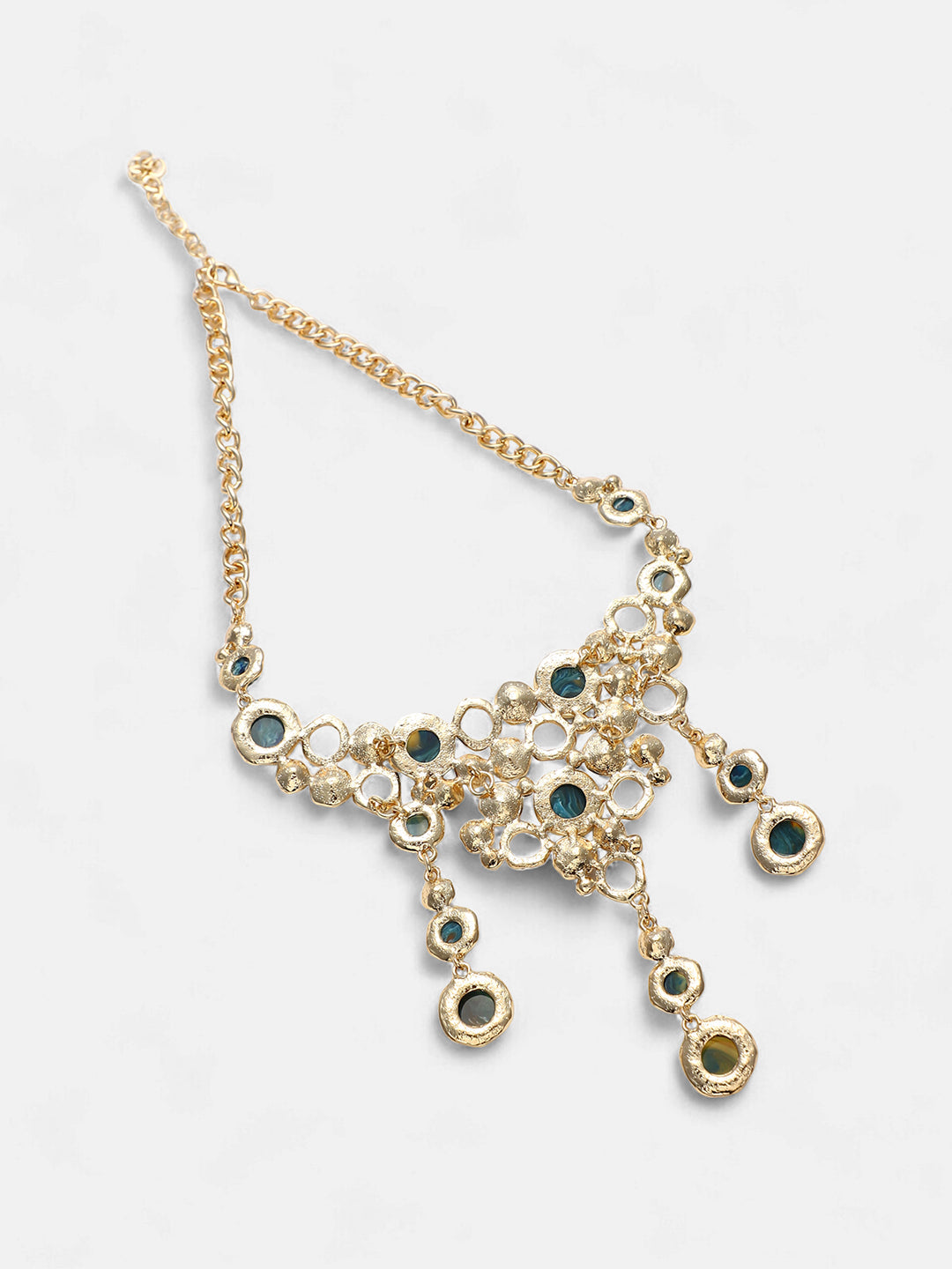 The Supernova Statement Necklace - Emerald Green-SOHINC6262