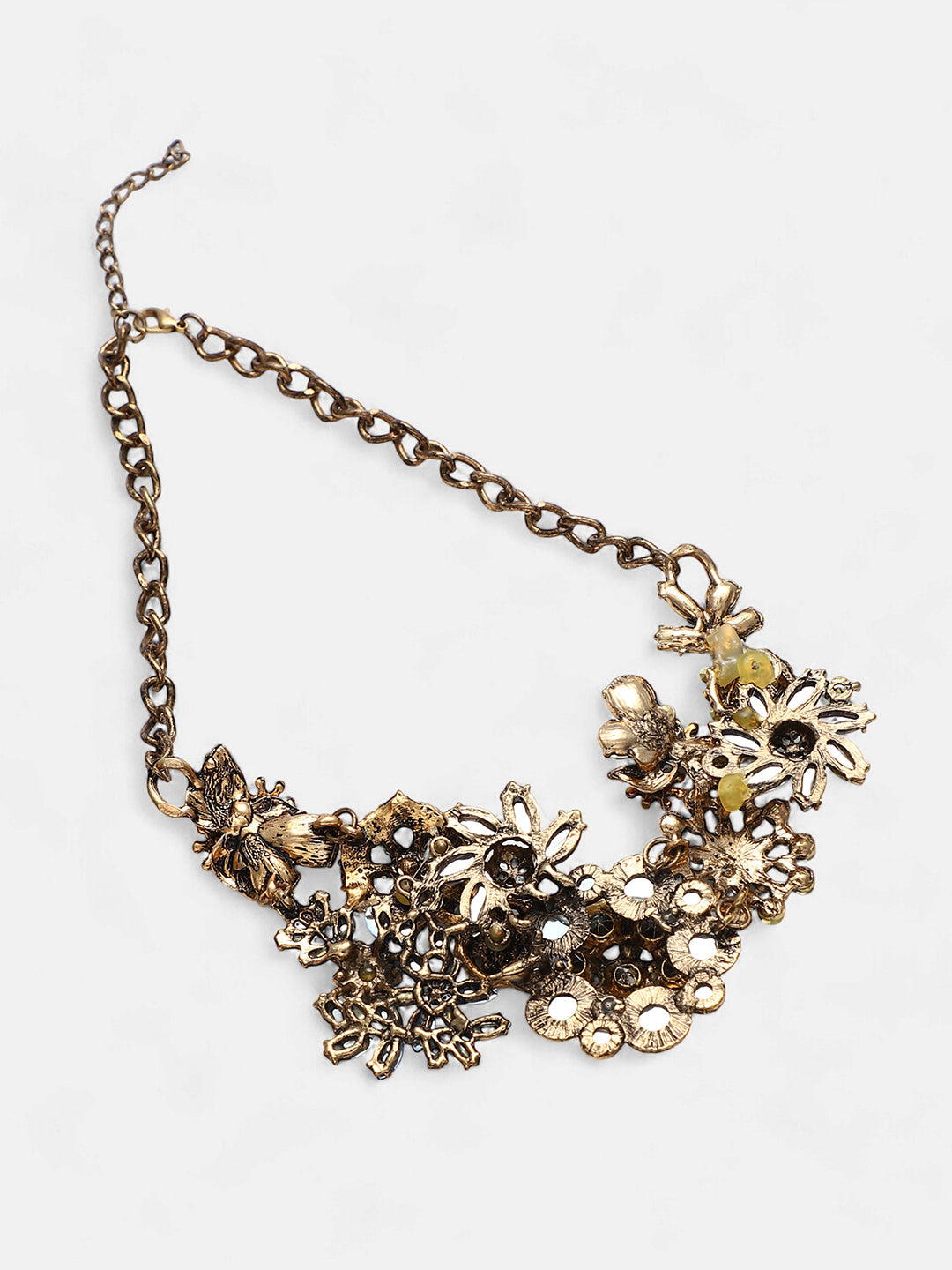 The Garden Of Eden Statement Necklace - Azure Blue-SOHINC6263