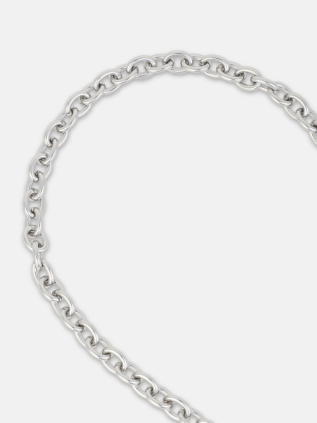 The Clover Chain Necklace - Metallic Silver