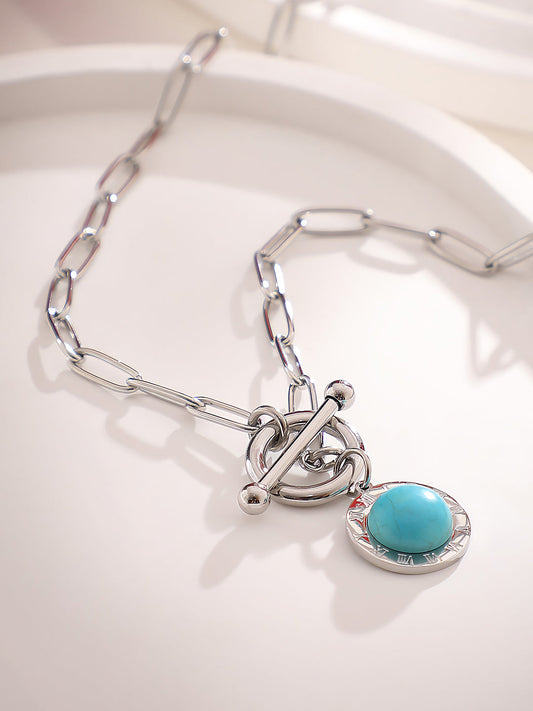 The Soletria Chain Necklace - Metallic Silver