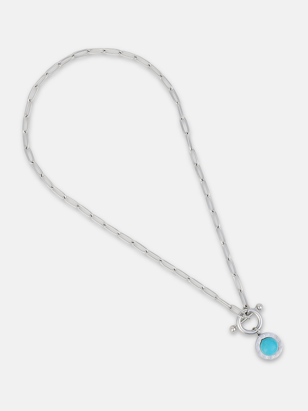 The Soletria Chain Necklace - Metallic Silver