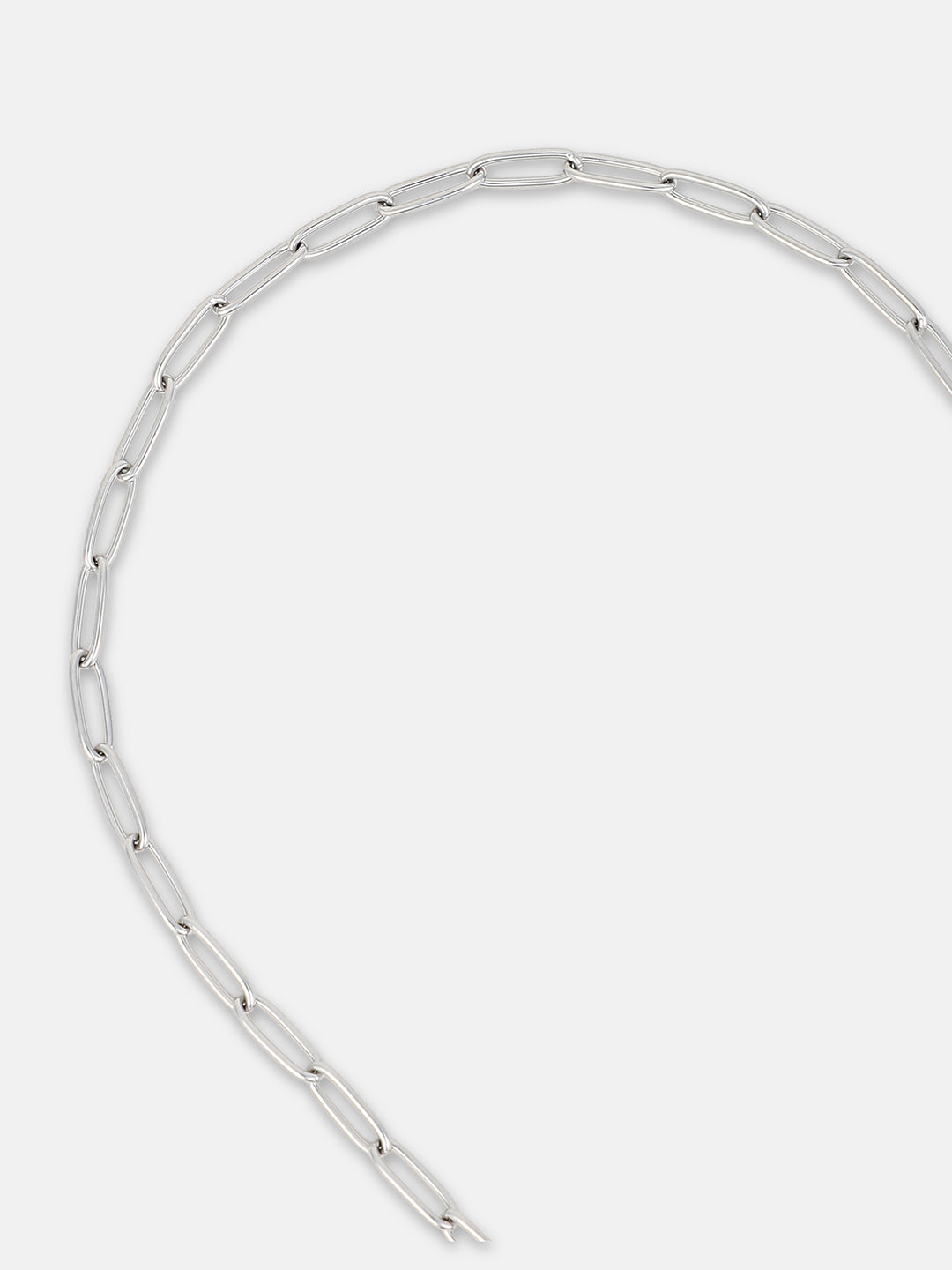 The Soletria Chain Necklace - Metallic Silver