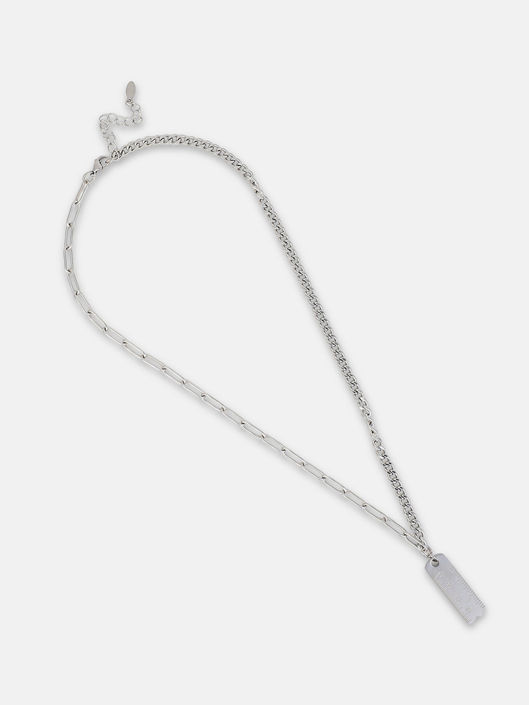The Scale Multi-Layer Necklace - Metallic Silver