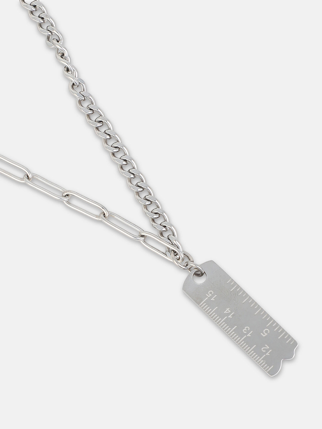 The Scale Multi-Layer Necklace - Metallic Silver