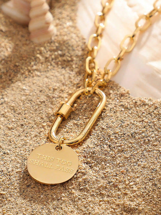 The Industrial Orb Chain Necklace - California Gold