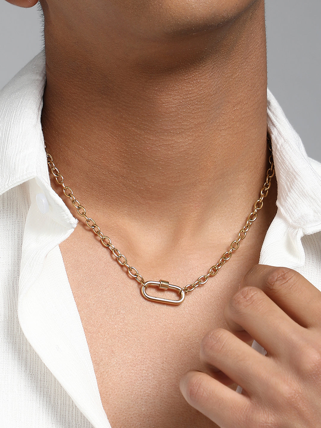 The Industrial Pendant Necklace California Gold