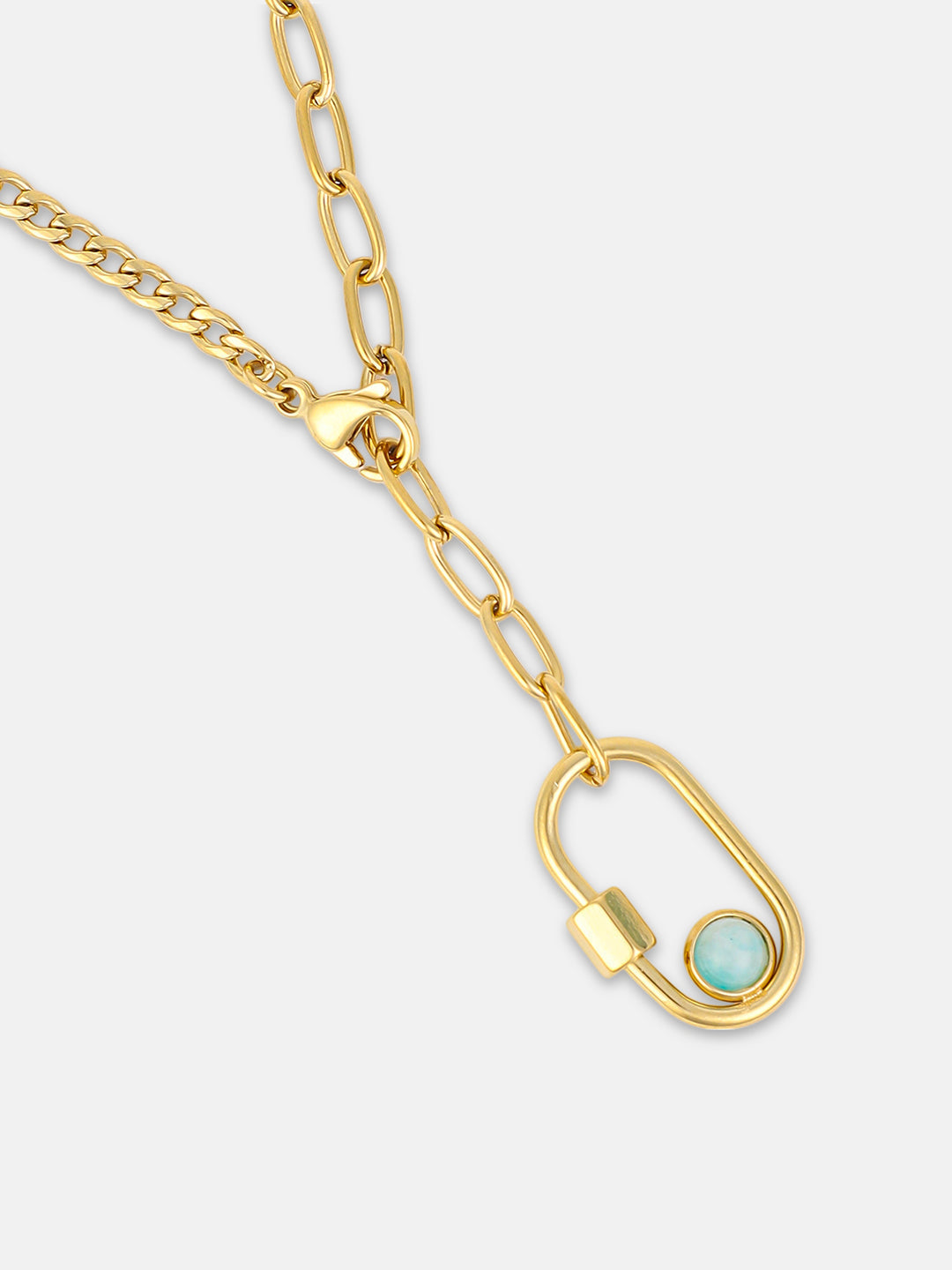 The Industrial Lazuli Chain Necklace - California Gold