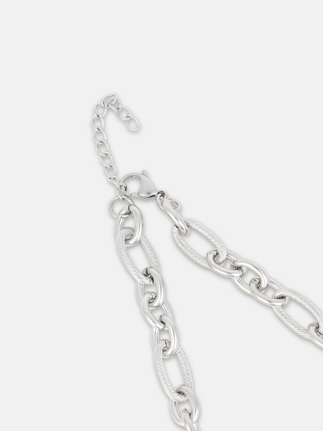 The Fusio Chain Necklace Metallic Silver