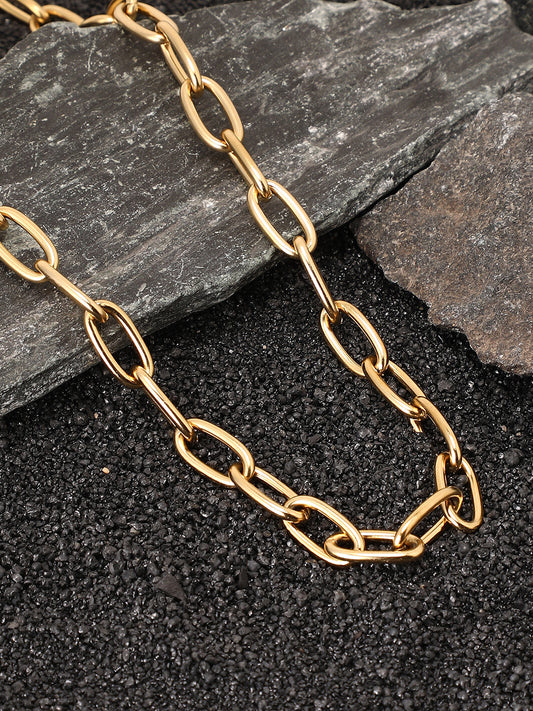 The Collar Link Chain Necklace - California Gold