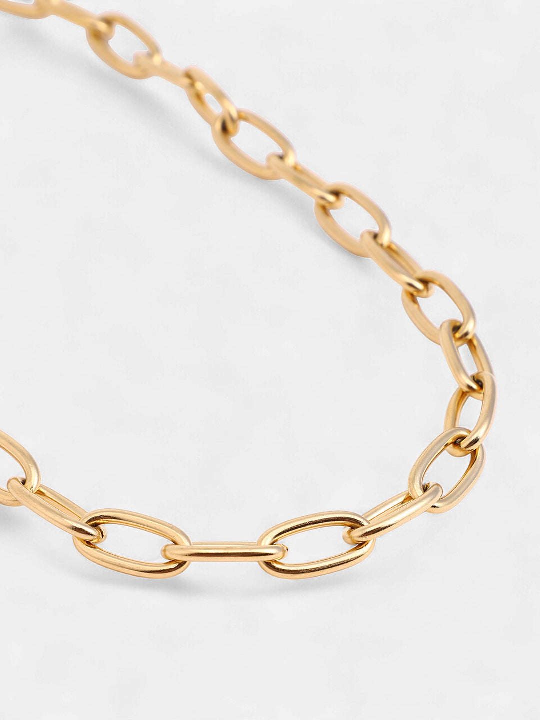 The Collar Link Chain Necklace - California Gold