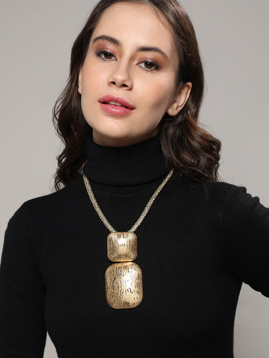 Gold-Plated Statement Necklace
