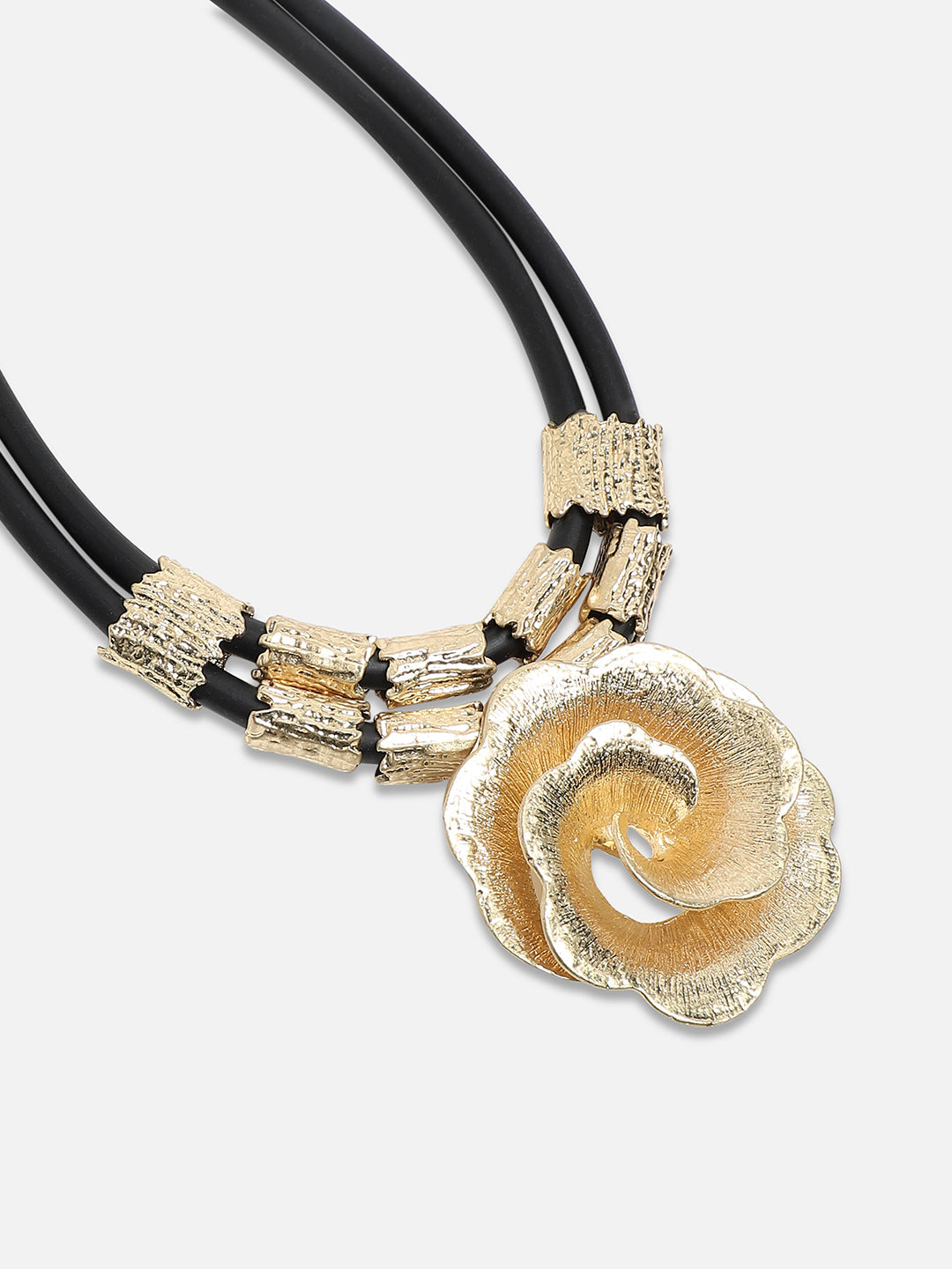 Alloy Gold-Plated Statement Necklace