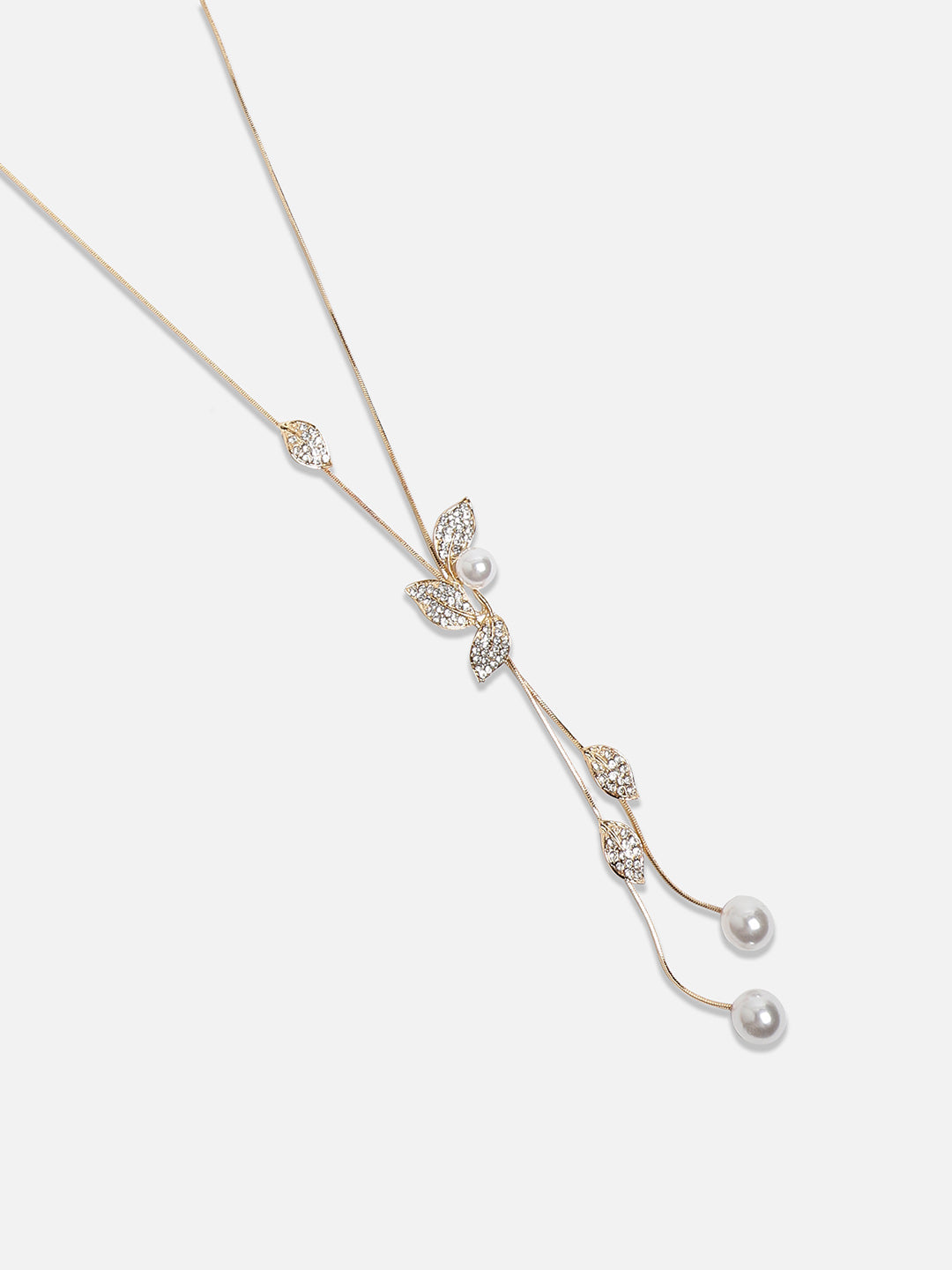 Gold-Plated Studded Necklace