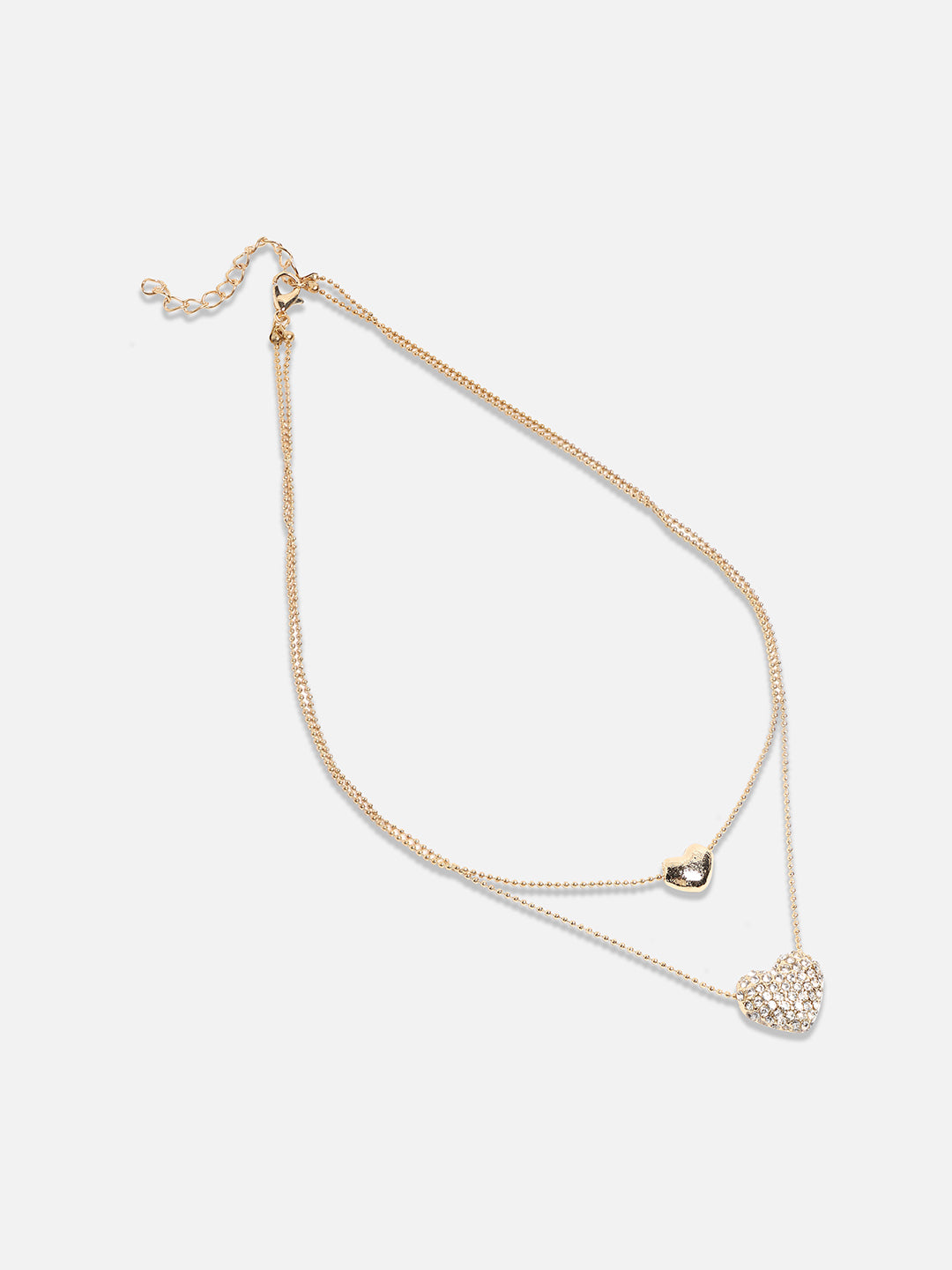 Gold-Plated Stone-Studded Necklace