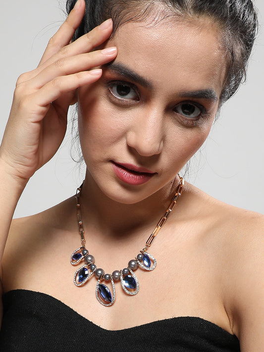 Silver-Plated Statement Necklace