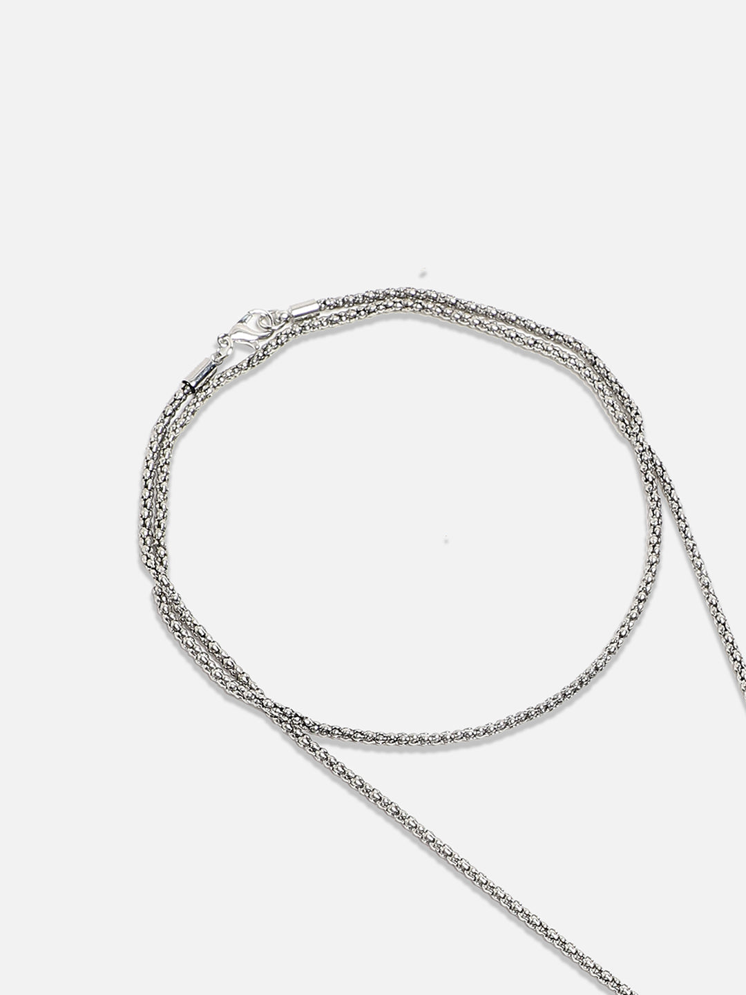 Silver-Plated Neck Chain with Pendant