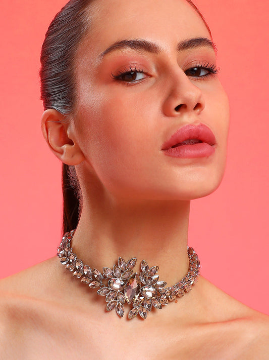 Silver-Plated Choker Necklace