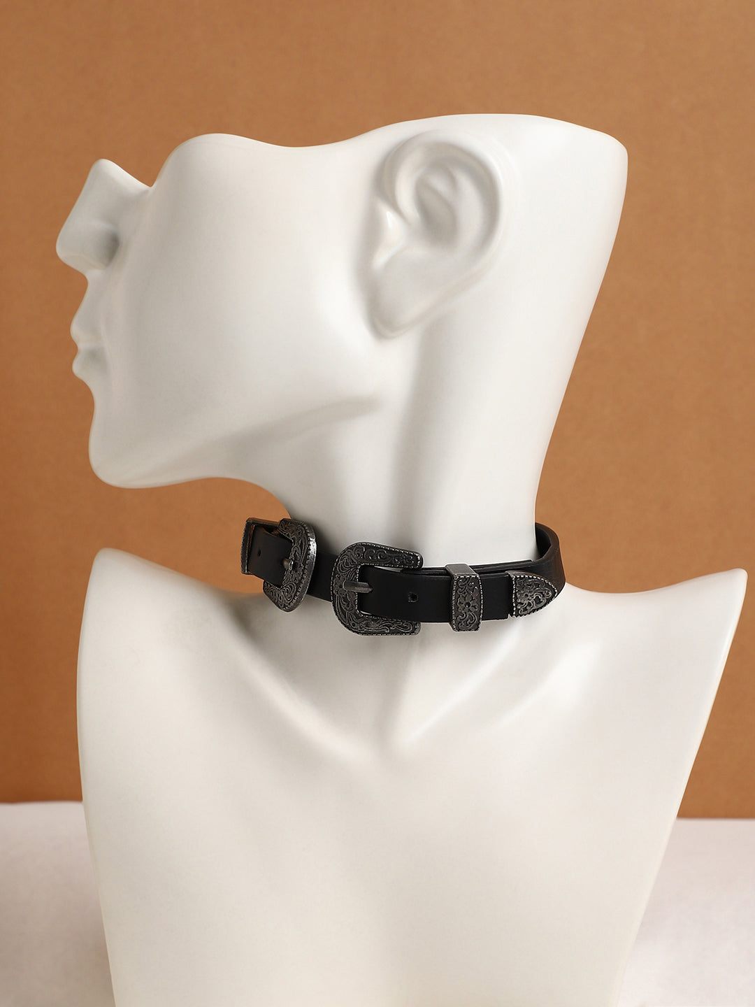 Women's The Howdy Choker Necklace - Antique Silver