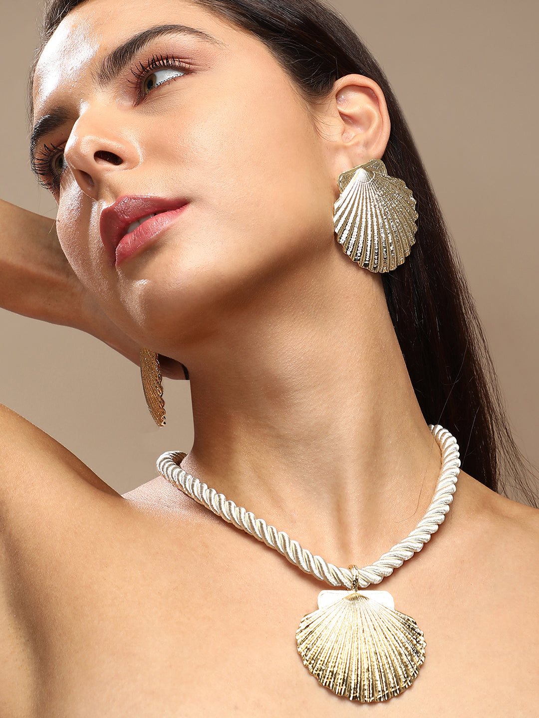 Women's The Seashell Jewellery Set - Ivory White