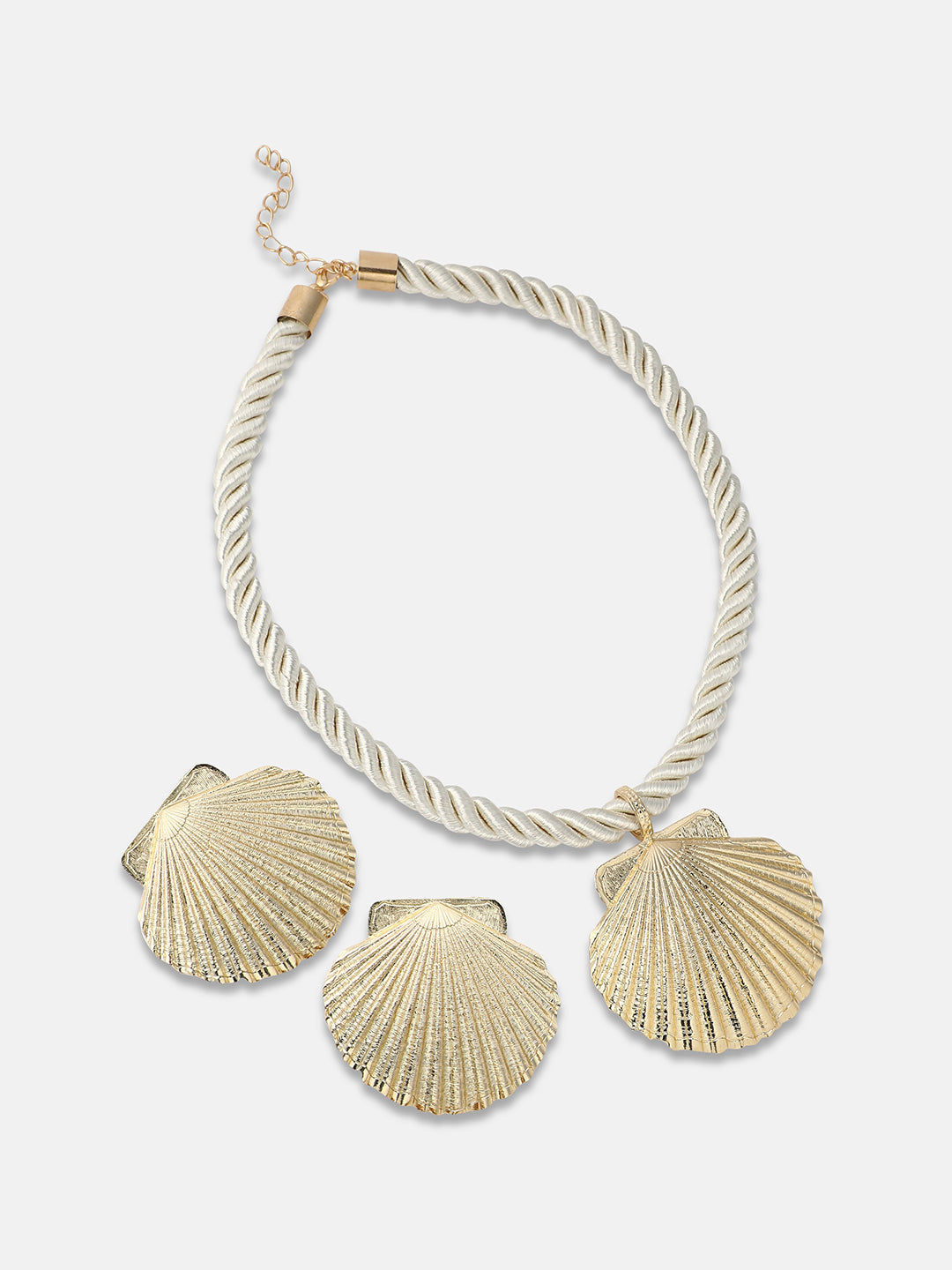 Women's The Seashell Jewellery Set - Ivory White