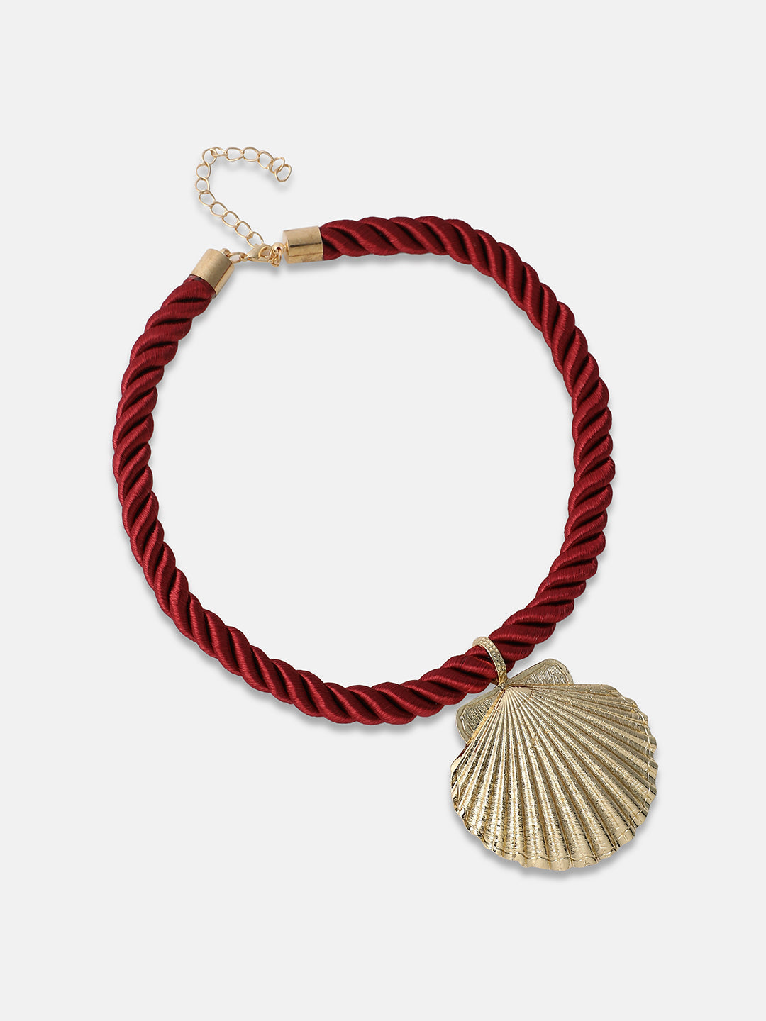 Women's The Seashell Jewellery Set - Wine Red