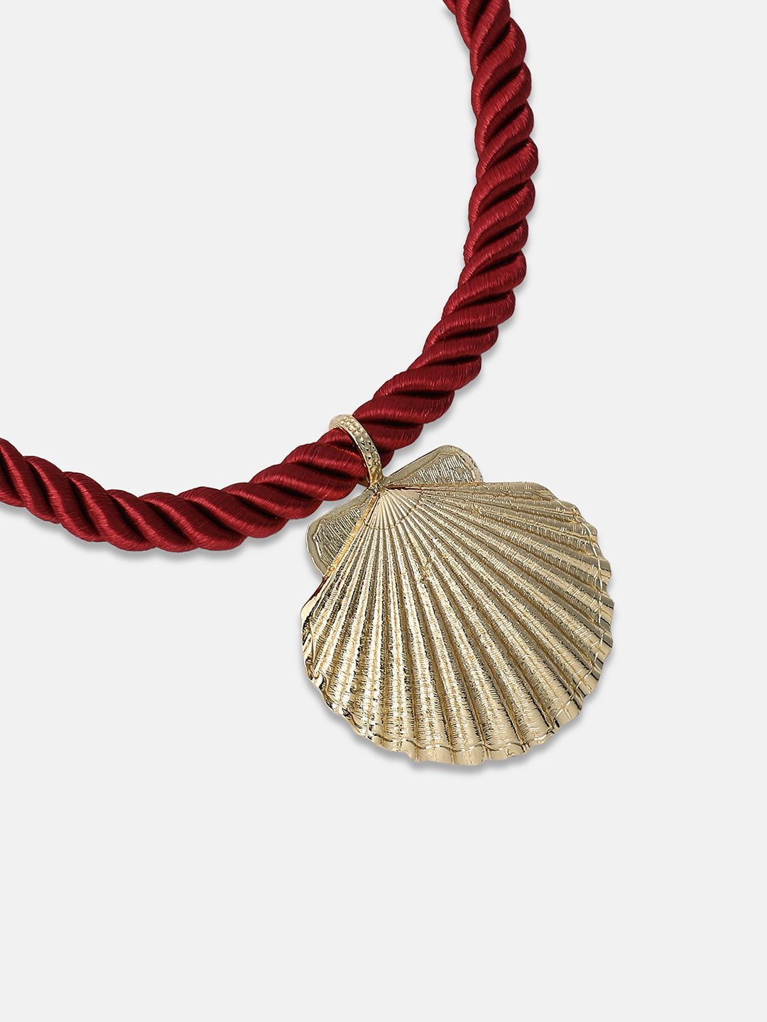 Women's The Seashell Jewellery Set - Wine Red