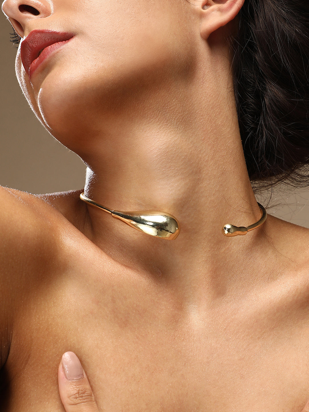 Women's The Drip Torque Necklace - California Gold