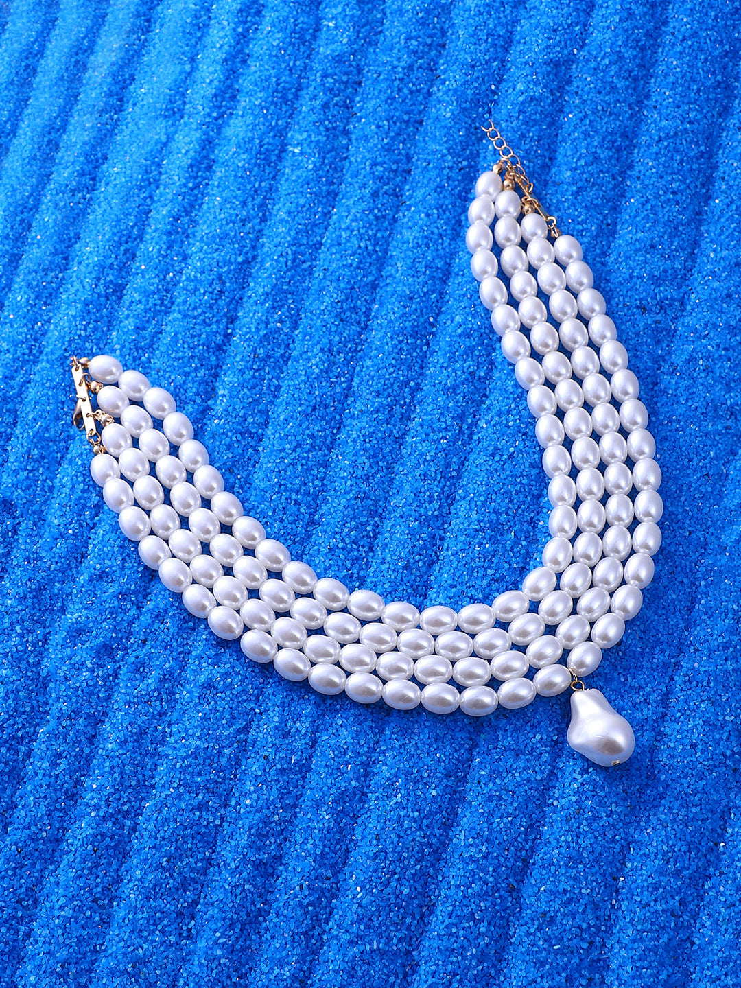 Women's The Medium Jackie Statement Necklace - Pearl White