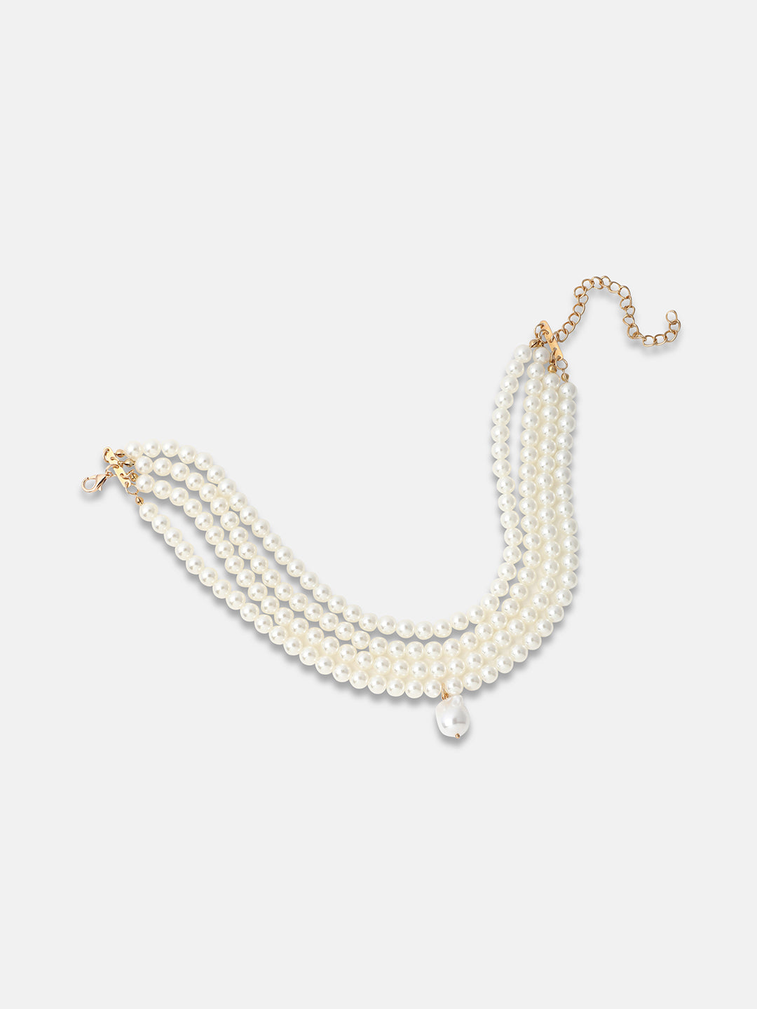 Women's The Small Jackie Statement Necklace - Pearl White