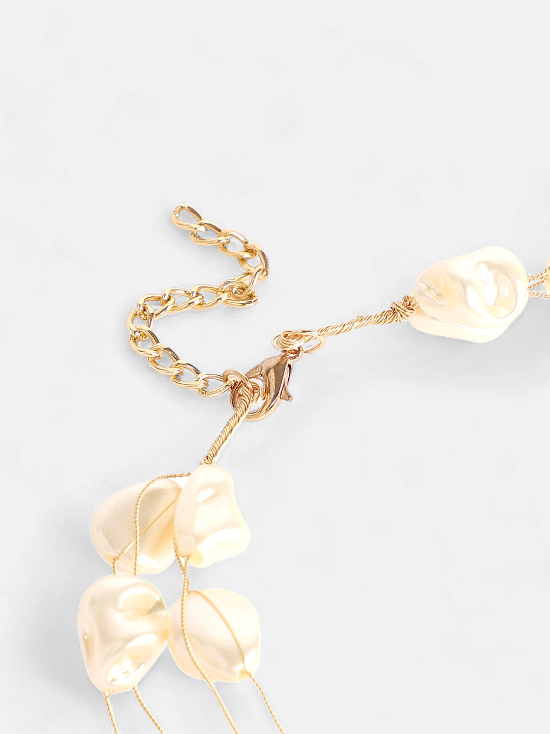 The Small Riviera Collar Necklace - Pearl White-SOHINC8857