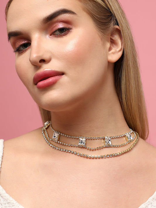 Gold-Plated Layered Necklace