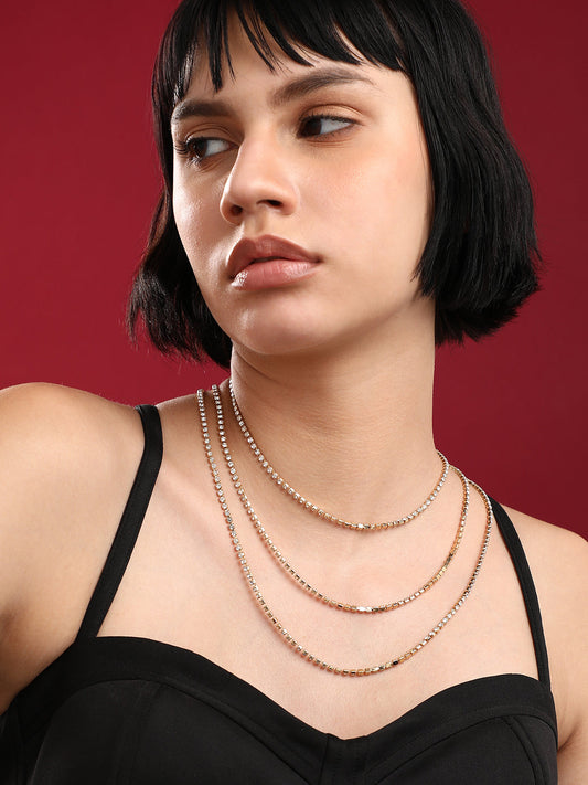 Gold-Plated Layered Necklace