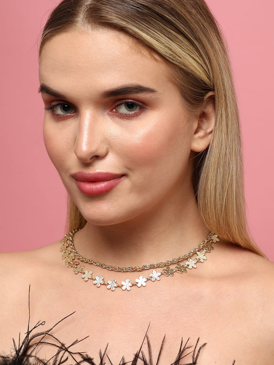 Gold-Plated Layered Necklace