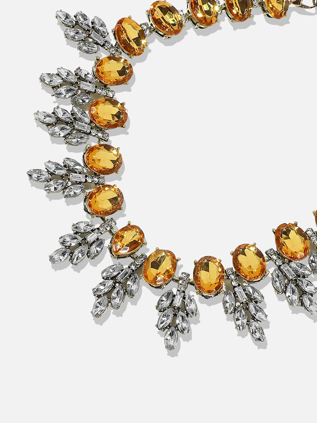 Silver-Plated Gemstone-Studded Jewellery Set