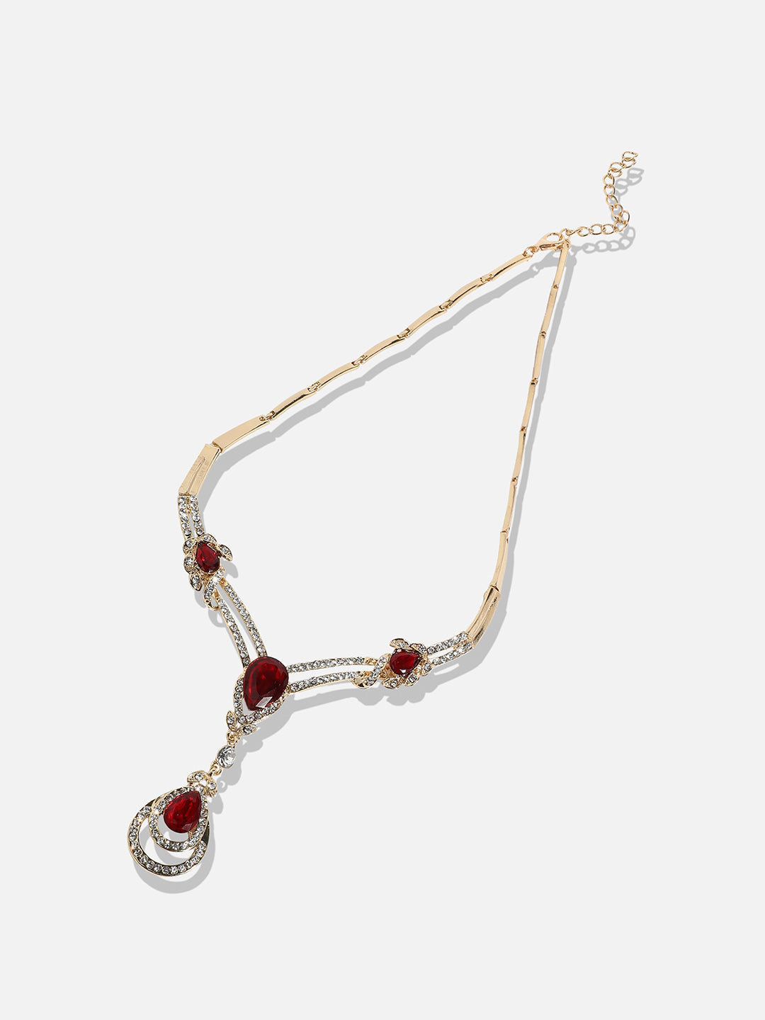 Gold-Plated Stone-Studded Jewellery Set