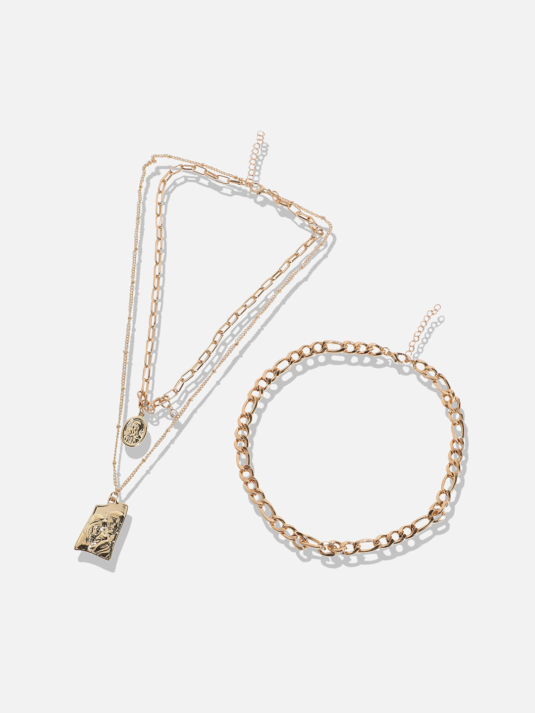 Gold-Plated Layered Necklace