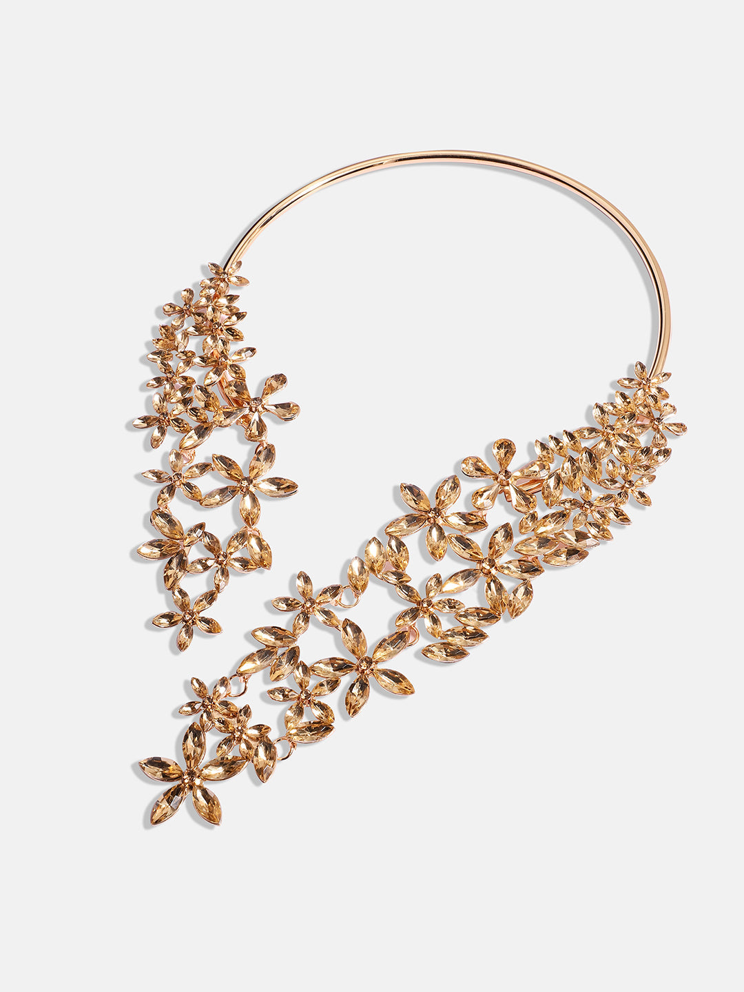 Gold-Plated Stone-Studded Necklace